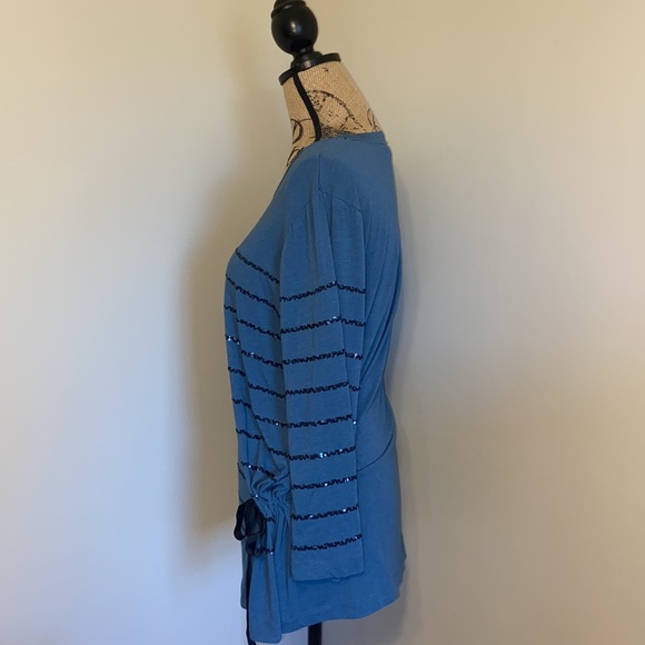 Logo Brand sequin strip shirt - Picture 2 of 5